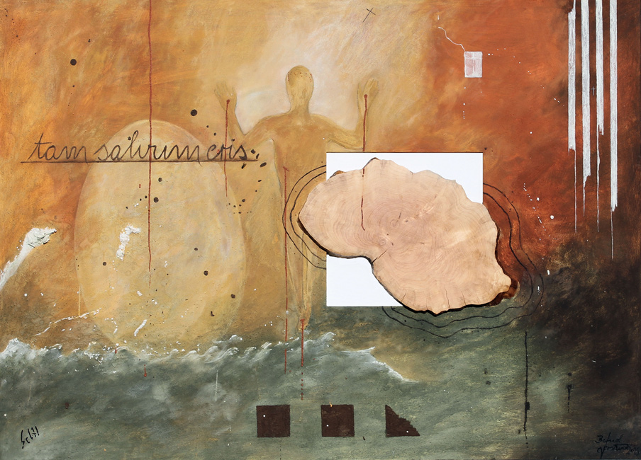 Bernd Gerstner | Künstler | Heddesheim | Erde an Holz | "Auferstehung"