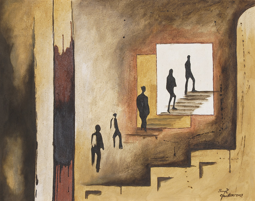 Bernd Gerstner | Künstler | Heddesheim | Erdbilder | "Aufstieg", 2003