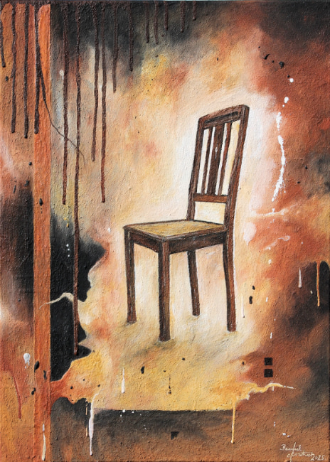 Bernd Gerstner | Künstler | Heddesheim | Neue Arbeiten | "Bitte freihalten", 50x70cm, 2025