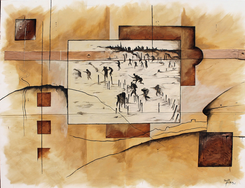 Bernd Gerstner | Künstler | Heddesheim | Verletzte Seelen | Krieg | "Der Sturm", 2008