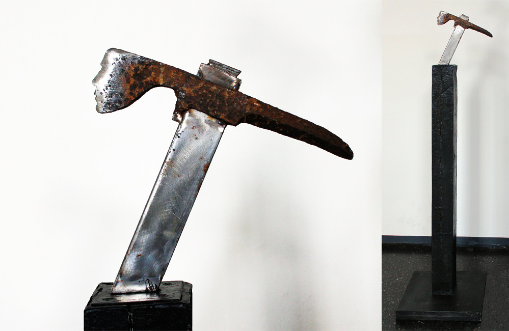 Bernd Gerstner | Künstler | Heddesheim | Verletzte Seelen | Krieg | "Gesichter des Krieges", 2015