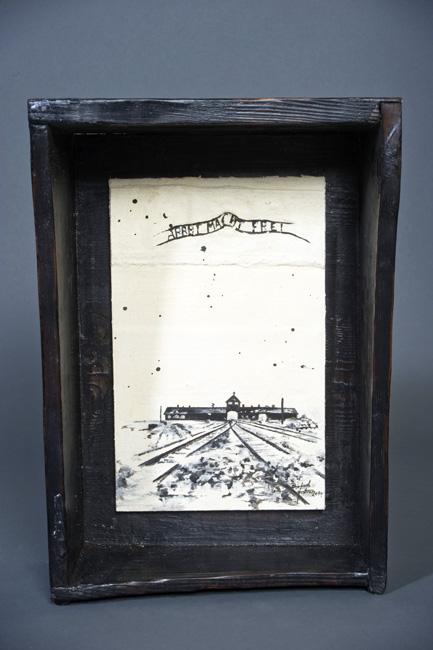 Bernd Gerstner | Künstler | Heddesheim | Verletzte Seelen | Holocaust | "Auschwitz (a)"