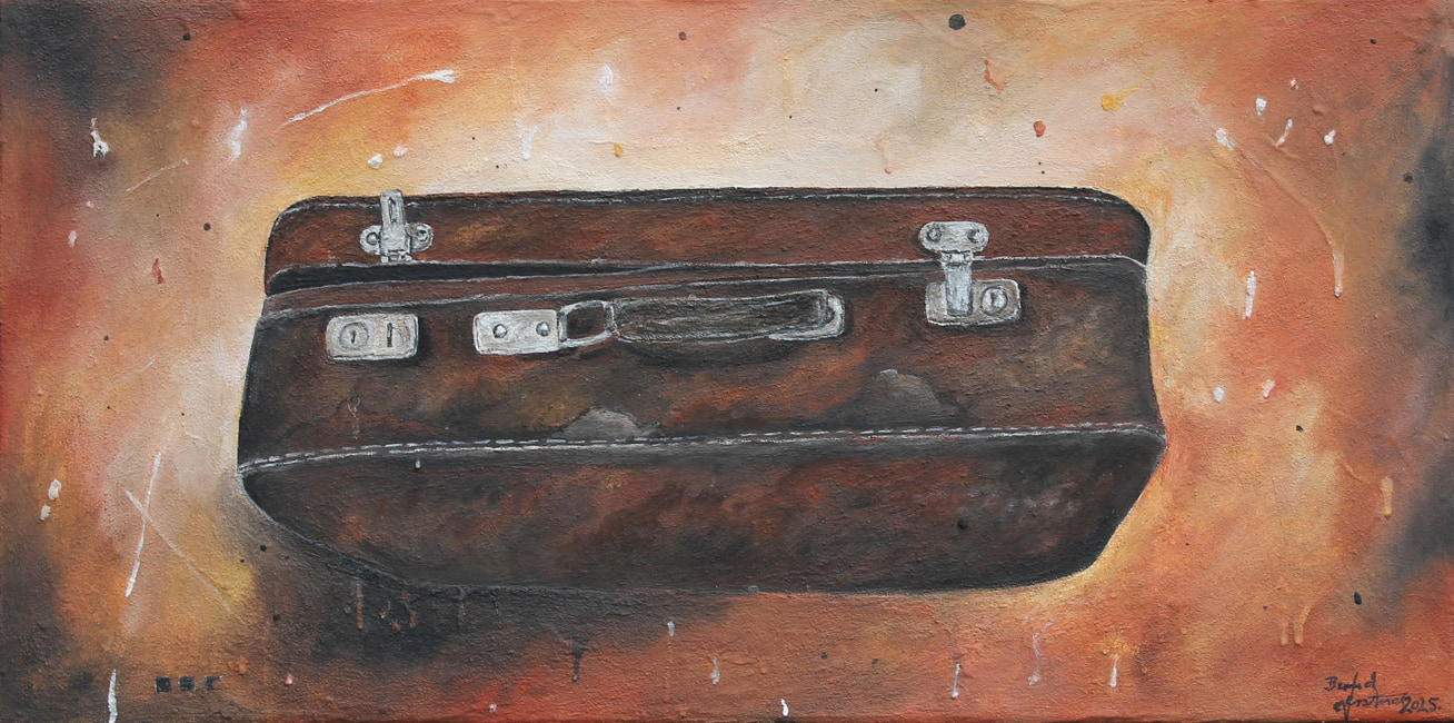 Bernd Gerstner | Künstler | Heddesheim | Neue Arbeiten | "Koffer", 80x40cm, 2025