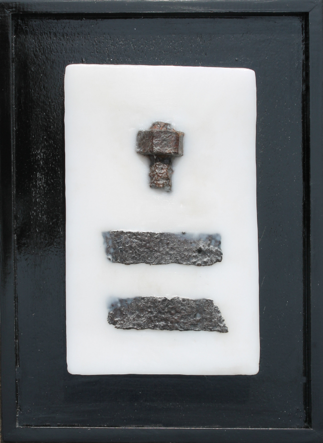 Bernd Gerstner | Künstler | Heddesheim | Neue Arbeiten | "Lagerreste", 28x35cm, 2025