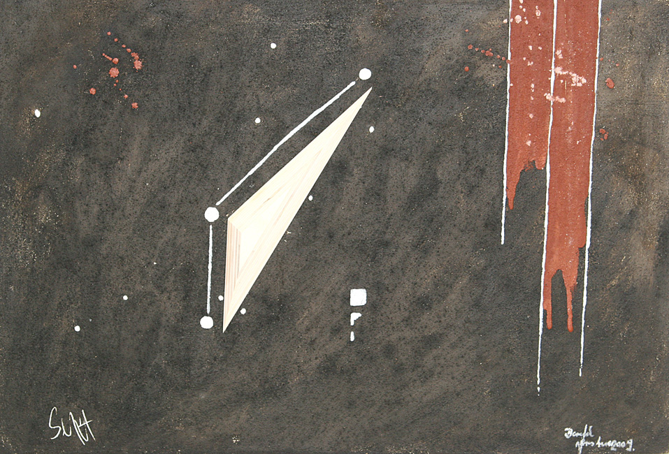 Bernd Gerstner | Künstler | Heddesheim | Erde an Holz | "Maler", 2009