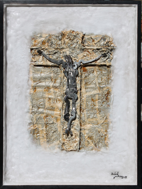 Bernd Gerstner | Künstler | Heddesheim | Neue Arbeiten | "Schriftkreuz"