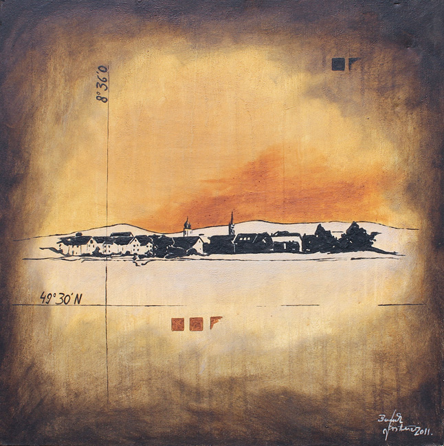 Bernd Gerstner | Künstler | Heddesheim | Erdbilder | "Skyline", 2011