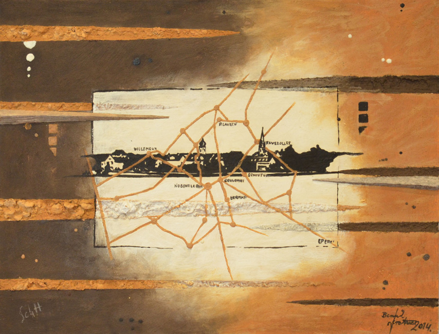 Bernd Gerstner | Künstler | Heddesheim | Spurensuche | "Vernetzt"