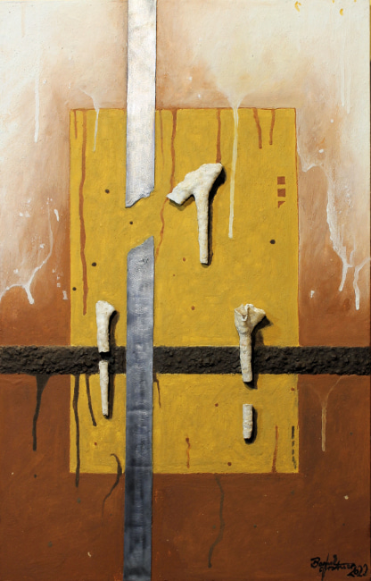 Bernd Gerstner | Künstler | Heddesheim | Neue Arbeiten: Wasser | "Versteinertes Wasser", 2021