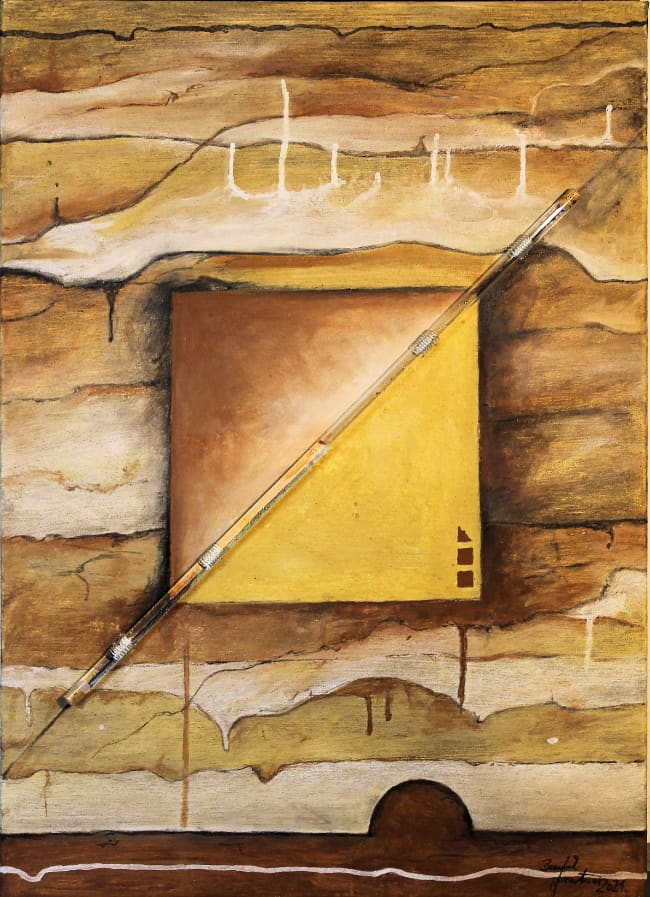 Bernd Gerstner | Künstler | Heddesheim | Neue Arbeiten: Wasser | "Wasser Schräglage", 2021