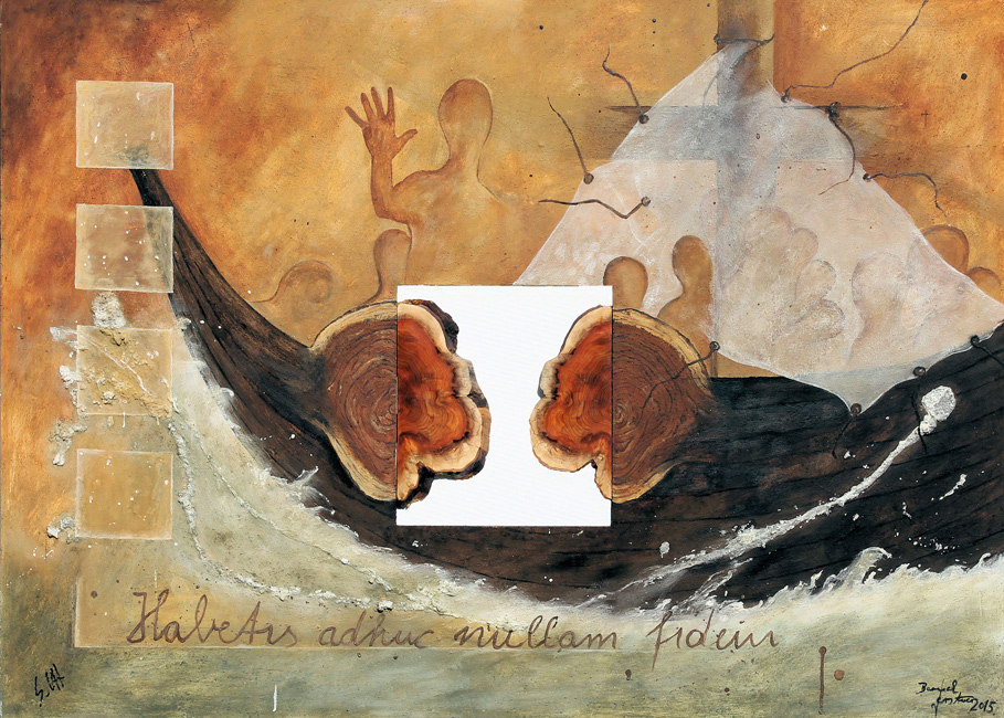 Bernd Gerstner | Künstler | Heddesheim | Erde an Holz | "Wunder"