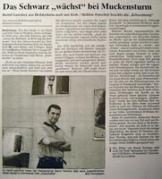 Bernd Gerstner | Presse | 2000 | Das Schwarz „wächst“ bei Muckensturm