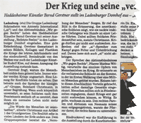 Bernd Gerstner | Künstler | Heddesheim | Presse | RNZ, 08.11.2010