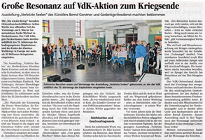 Bernd Gerstner | Künstler | Heddesheim | Presse | Mai 2015