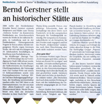 Bernd Gerstner | Künstler | Heddesheim | Presse | 16.06.2016