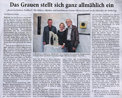 Bernd Gerstner | Künstler | Heddesheim | Presse | RNZ, 24.10.2019