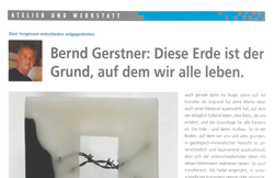 Bernd Gerstner | Künstler | Heddesheim | Presse | artprofil, Sep. 2020