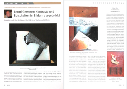 Bernd Gerstner | Künstler | Heddesheim | Presse | 03-2024