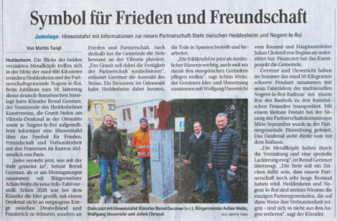 Bernd Gerstner | Künstler | Heddesheim | Presse | 22.11.2024