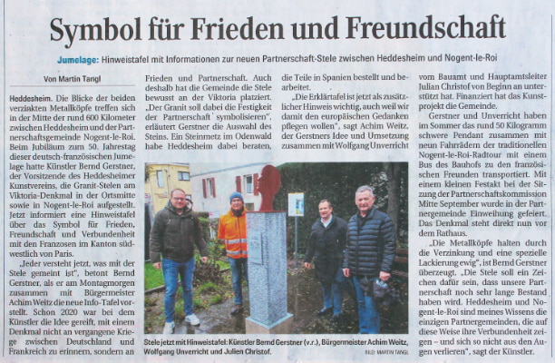 Bernd Gerstner | Künstler | Heddesheim | Presse | 22.11.2024