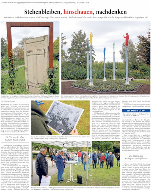 Bernd Gerstner | Künstler | Heddesheim | Presse | 09.10.2025