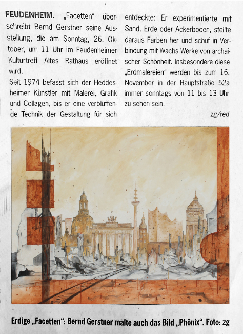 Bernd Gerstner | Künstler | Heddesheim | Presse | Okt 2025