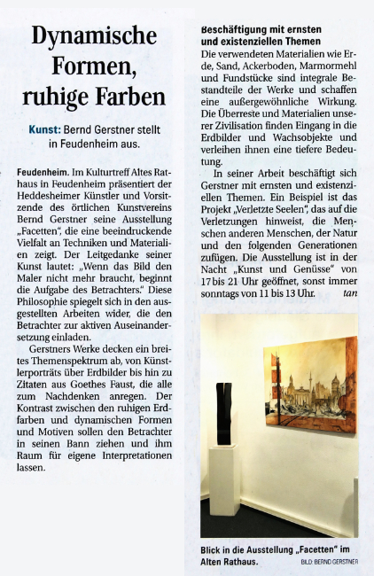 Bernd Gerstner | Künstler | Heddesheim | Presse | 05.11.2025