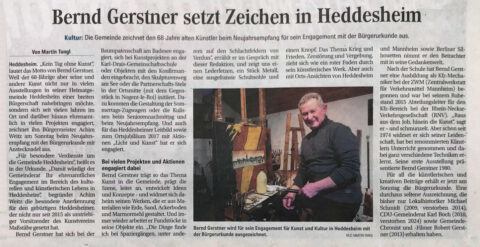 Bernd Gerstner | Künstler | Heddesheim | Presse | 2026