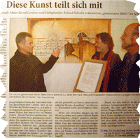 Bernd Gerstner + Roland Schmitt | Künstler | Heddesheim | Presse | 2009