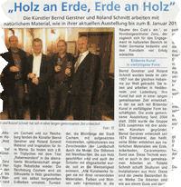 Bernd Gerstner + Roland Schmitt | Künstler | Heddesheim | Presse | 2011