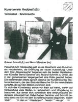 Bernd Gerstner + Roland Schmitt | Künstler | Heddesheim | Presse | 2013