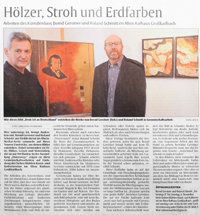 Bernd Gerstner + Roland Schmitt | Künstler | Heddesheim | Presse | 20.10.2015