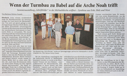 Bernd Gerstner + Roland Schmitt | Künstler | Heddesheim | Presse | 28.07.2020